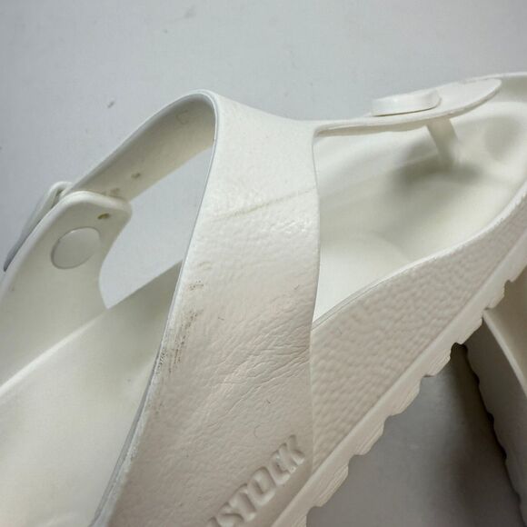 Birkenstock Gizeh Sandals Womens Size 5 Eva Sole White EU 36 Regular Fit - Picture 9 of 10
